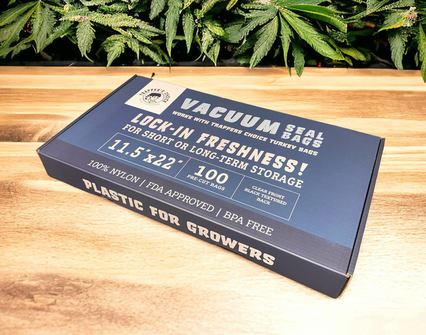 11.5" x 22" Black/Clear Vacuum Seal Bags 4Mil