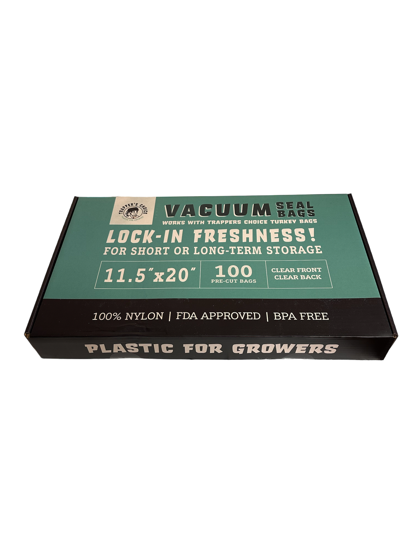 11.5" x 20" Clear/Clear Vacuum Seal Bags (4 mil)