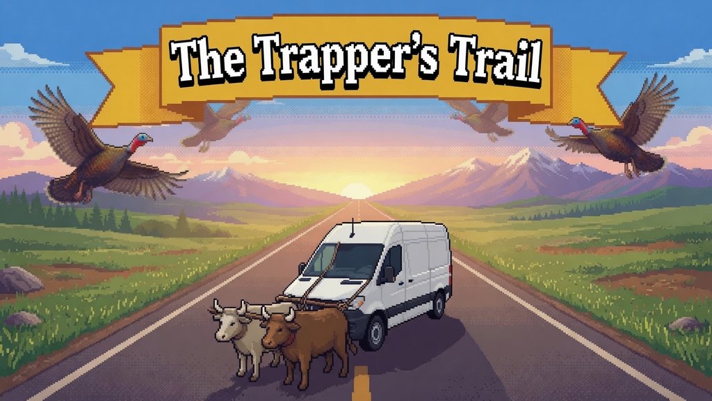 Trapper's Trail: a cargo van and two oxen on the open road